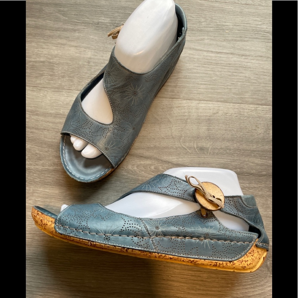 Spring Step Sandals Blue EU 40 (US Size 9)